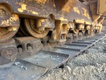 Undercarriage with Left Track Rollers