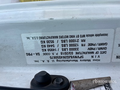 2019 Hino 338 Water Truck