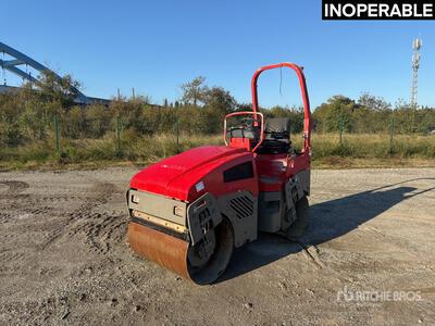 2008 Bomag BW100AD-4 Compacteur Vibrant Tandem Double Drum Roller (Inoperable)