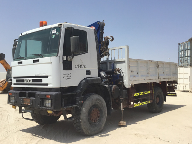 2003 (unverified) Iveco MP190E31W 4x4 Flatbed Truck w/Crane 2003 (unverified) Iveco MP190E31W 4x4 Flatbed Truck w/Crane