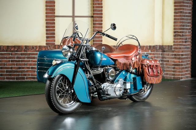 1947 Indian Chief Motorcycle with Sidecar