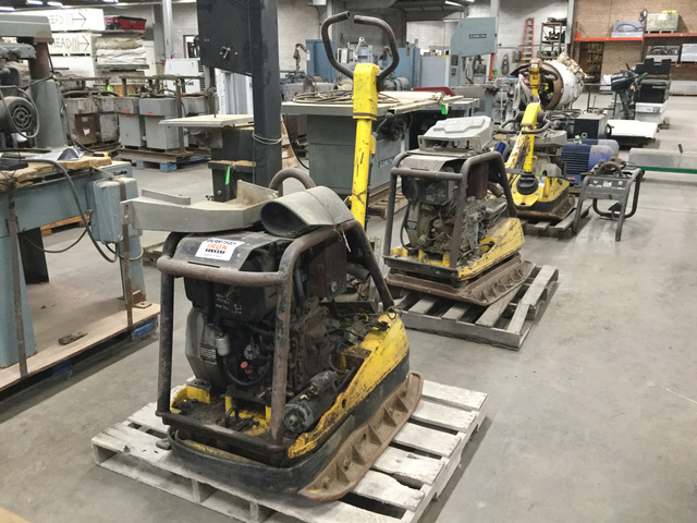 Lot of (3) Wacker Vibratory Plate Compactors Lot of (3) Wacker Vibratory Plate Compactors