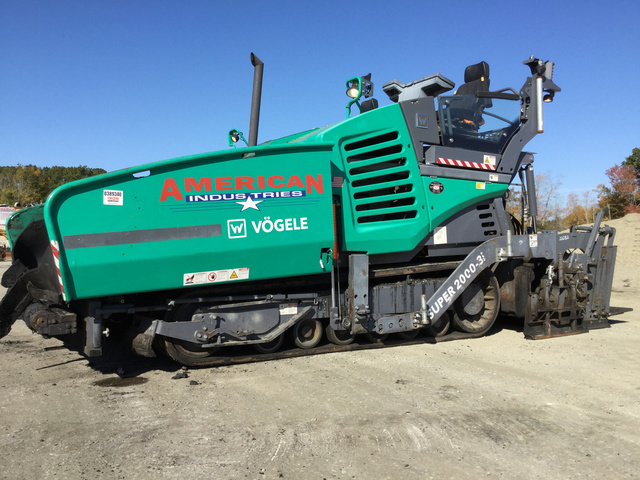 2016 (unverified) Vogele 1174 / Super 2000-3I Asphalt Paver