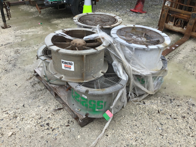 Lot of (7) Texas Pneumatic 20" Fans