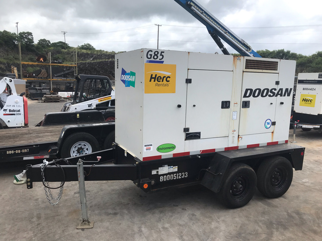 2015 Doosan G85 85 kVA Gen Set 2015 Doosan G85 85 kVA Gen Set