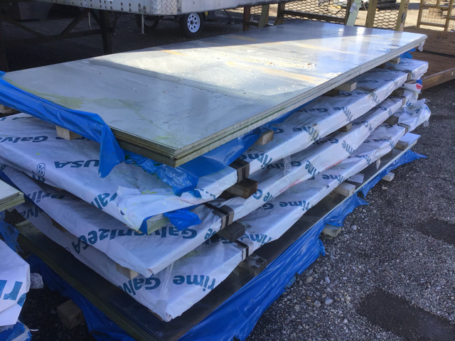 (570) Buckeye Galvanized Metal Sheets