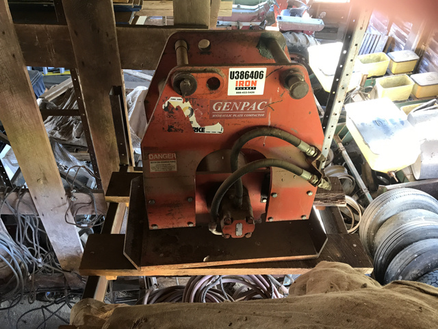Genpac Vibratory Plate Compactor Attachment - Fits Case 590