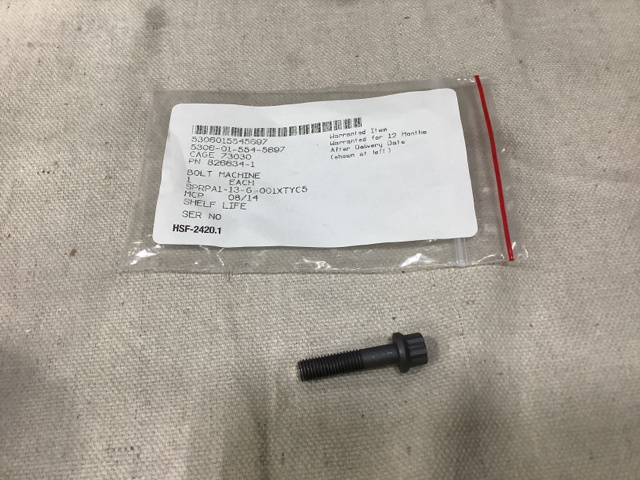 Hamilton Sundstrand 826634-1 Machine Bolts Hamilton Sundstrand 826634-1 Machine Bolts