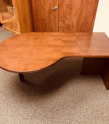 2 Wood Desk and 1 Table 2 Wood Desk and 1 Table