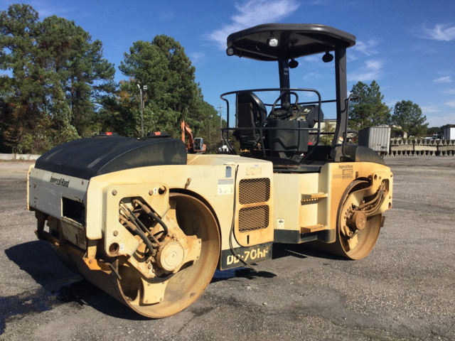 2005 Ingersoll-Rand DD-70HF Vibratory Double Drum Roller 2005 Ingersoll-Rand DD-70HF Vibratory Double Drum Roller