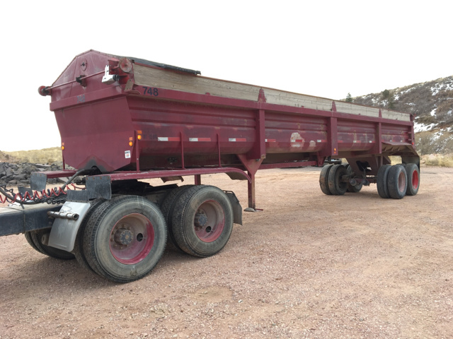 1997 Lufkin ULDII-38 T/A End Dump Trailer