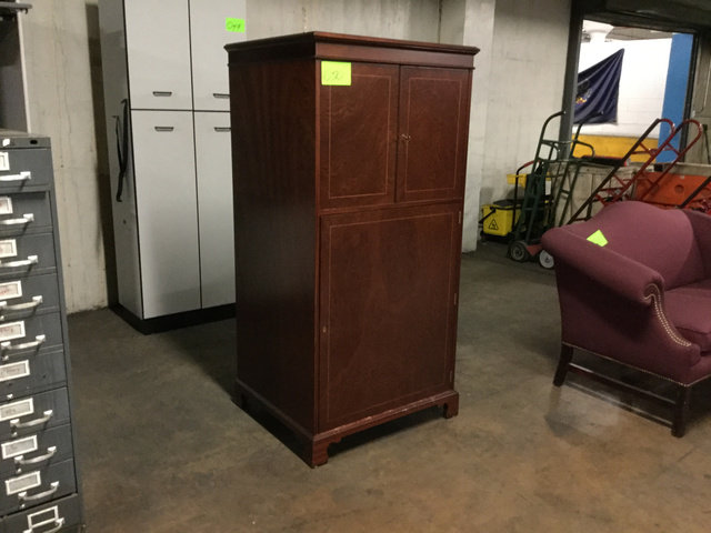 Wood Laminate TV Storage Cabinet 31 x 28 x 66 inches (1 Item) - W-208 Wood Laminate TV Storage Cabinet 31 x 28 x 66 inches (1 Item) - W-208