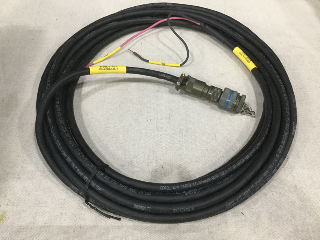 (4) General Dynamics 09-2806336-1 Power Cable Assemblies - Unused (4) General Dynamics 09-2806336-1 Power Cable Assemblies - Unused