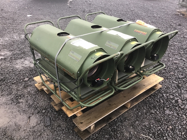 (3) HDT Camfire MV60S-2 Multi-Fuel Space Heaters (3) HDT Camfire MV60S-2 Multi-Fuel Space Heaters