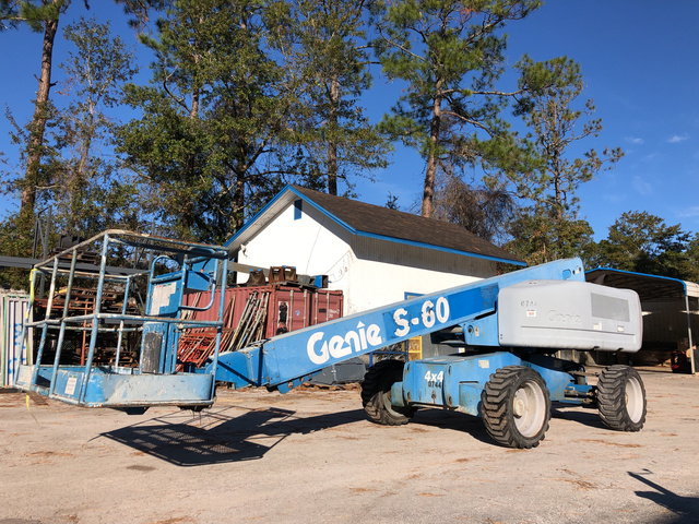 2005 Genie S-60 4WD Diesel Telescopic Boom Lift