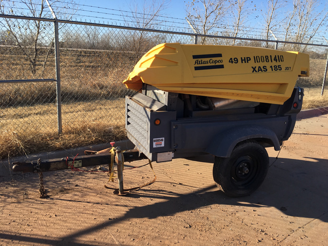 2011 Atlas Copco XAS185JD7TBV Air Compressor