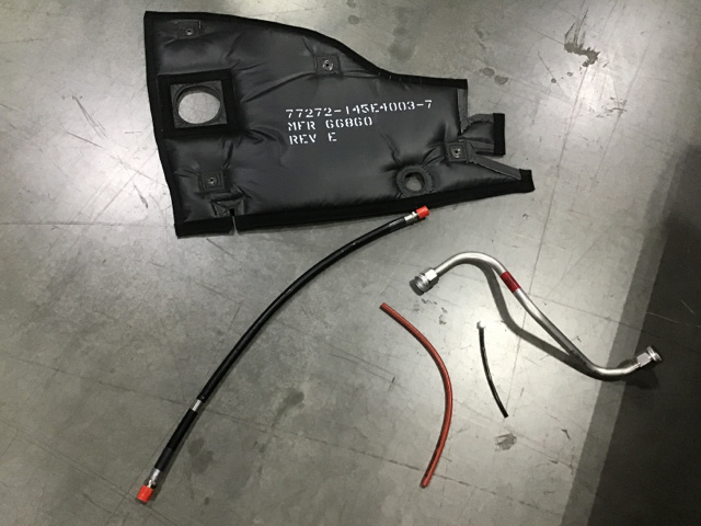 (1) Lockheed Martin Metal Tube Assembly & Assorted Parts (1) Lockheed Martin Metal Tube Assembly & Assorted Parts