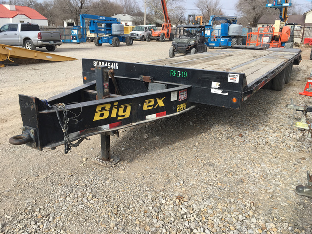 2014 Big Tex 22PH-25 T/A Equipment Trailer