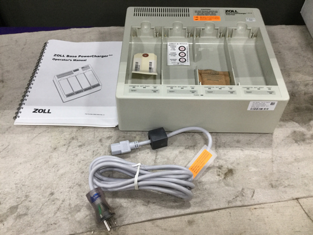 (2) Zoll Medical Base PowerCharger 4x4 Battery Chargers
