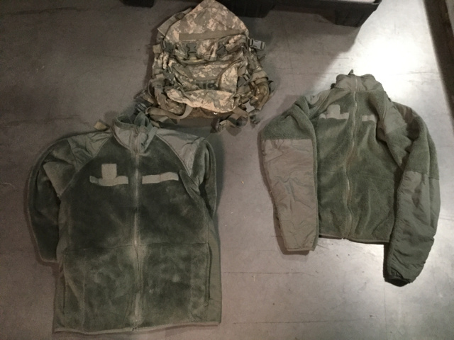 (37) Cold Weather Jackets, (13) Self-Inflating Sleeping Mats & Assorted Items