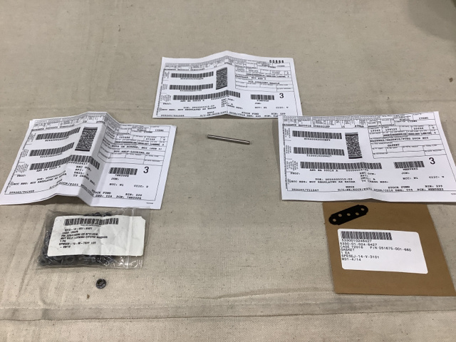 (55) Flat Washers, (35) Headless Straight Pins & Assorted Parts