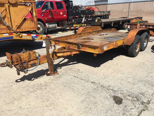1999 Butler T/A Tilt Deck Equipment Trailer