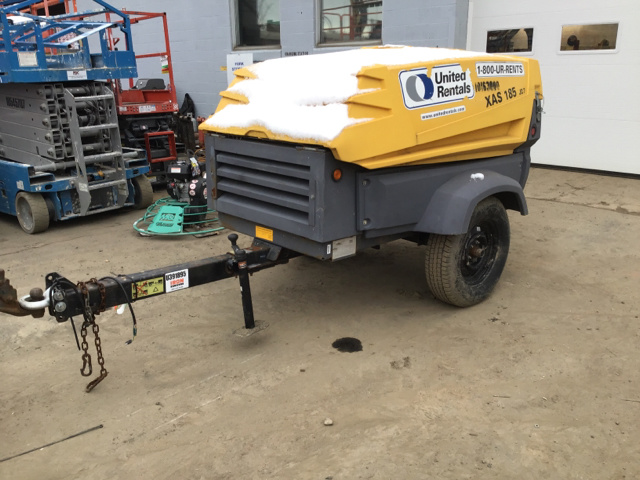 2013 Atlas Copco XAS185JD7PE Air Compressor