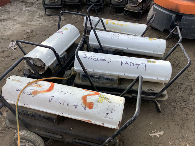 Lot of (5) L.B. White Tradesman K175 Space Heaters Lot of (5) L.B. White Tradesman K175 Space Heaters