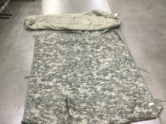 (14) Wet Weather Poncho Liners & (3) Sleeping Bags