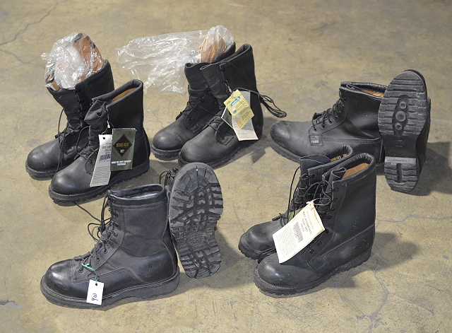 (111) Pairs of Black Combat Boots