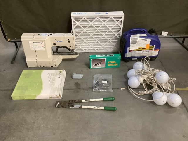 (2) Sewing Machines, (30) Locking Nuts, (3) Wrenches & Assorted Items