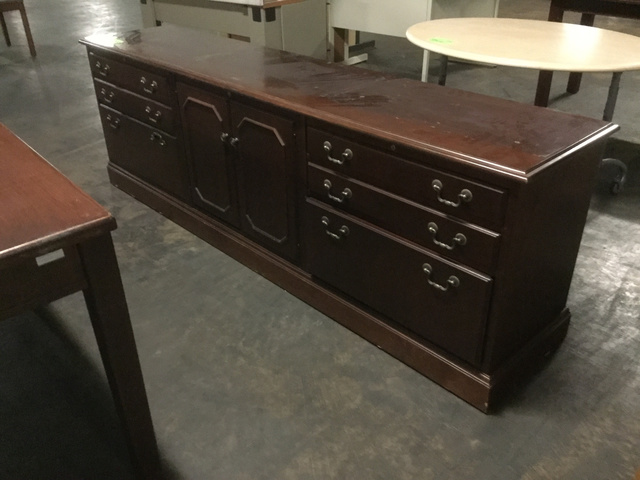 Wood Laminate Credenza 90 x 20 in (1 Item) - W-068 Wood Laminate Credenza 90 x 20 in (1 Item) - W-068