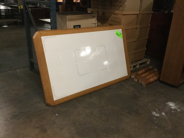 Wood/Tile Top Table 60 x 39 in -W -100 Wood/Tile Top Table 60 x 39 in -W -100