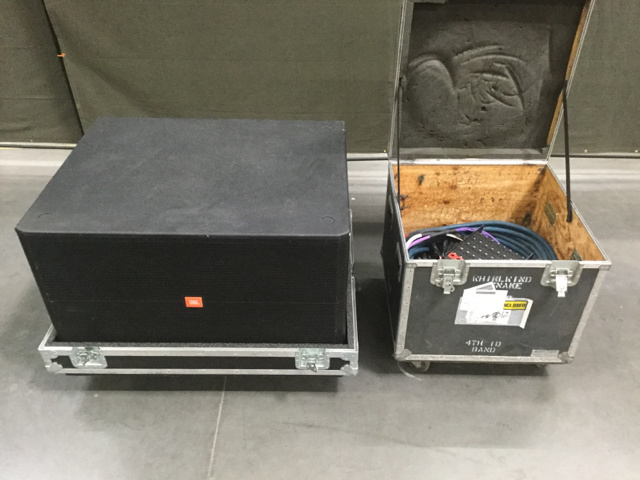 (1) JBL SRX728S Subwoofer Speaker & (3) Stage Boxes w/ Snake Cables