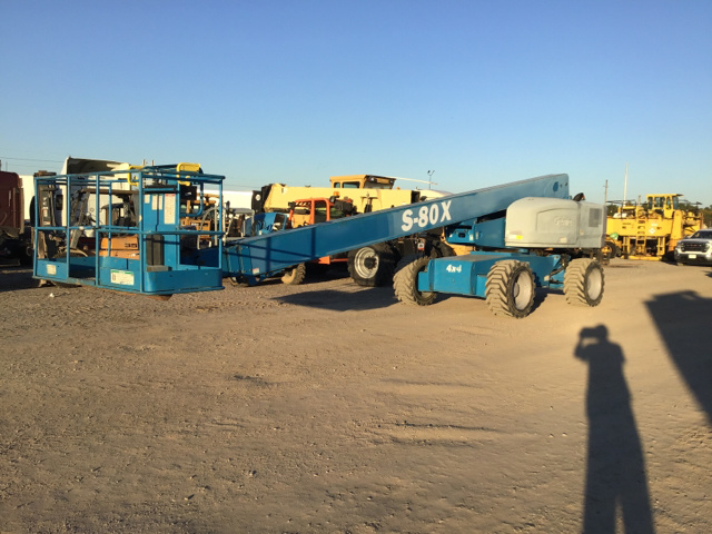 2013 Genie S-80X 4WD Diesel Telescopic Boom Lift