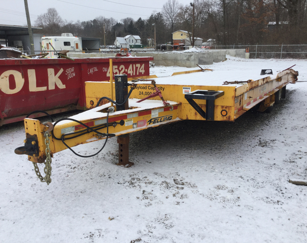 2012 Felling FT-30-2TBT T/A Tilt Deck Equipment Trailer