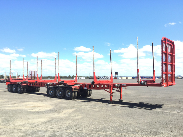 2015 MaxiTrans Tri/A B-Double Combination Skel Log Trailer 2015 MaxiTrans Tri/A B-Double Combination Skel Log Trailer
