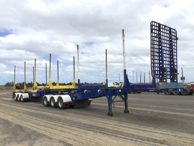 2014 Barker Tri/A B-Double Combination Skel Log Trailer 2014 Barker Tri/A B-Double Combination Skel Log Trailer