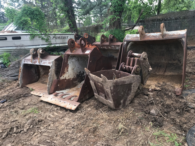 Lot of (8) Excavator Bucket