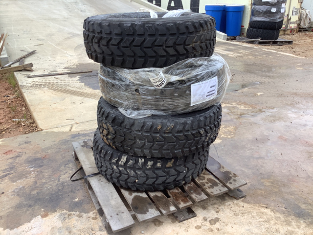(4) Goodyear 37x12.50R16.5LT Tires