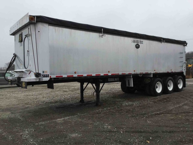 2008 Mac Aluminum Tri/A End Dump Trailer
