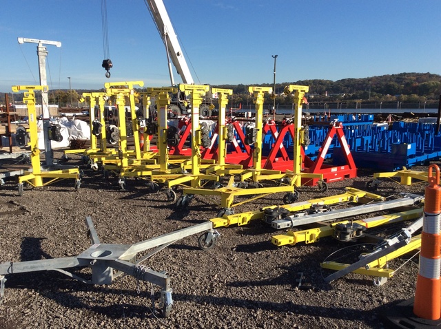 Lot of (18) Roustabout 1,500 lb. Construction Hoists