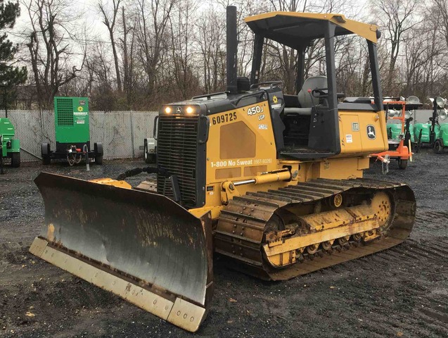 2014 John Deere 450J LGP Crawler Dozer: <100hp