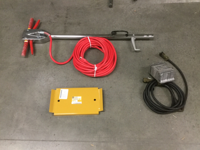 (8) Cat 148-9150 Tubing Guards, (7) Power Outlets & (2) Floor Buffer Handles
