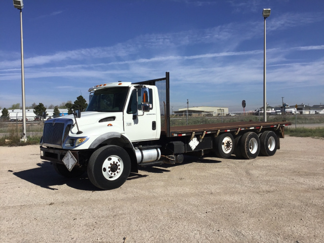 2007 International 7500 Tri/A Flatbed Truck
