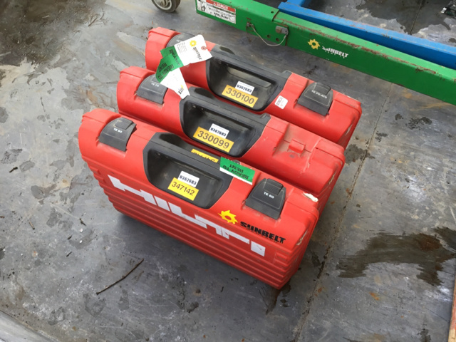 Lot of (3) Hilti Rotary Hammers