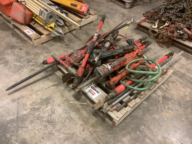 Lot of Pneumatic Breakers & Chipping Hammers