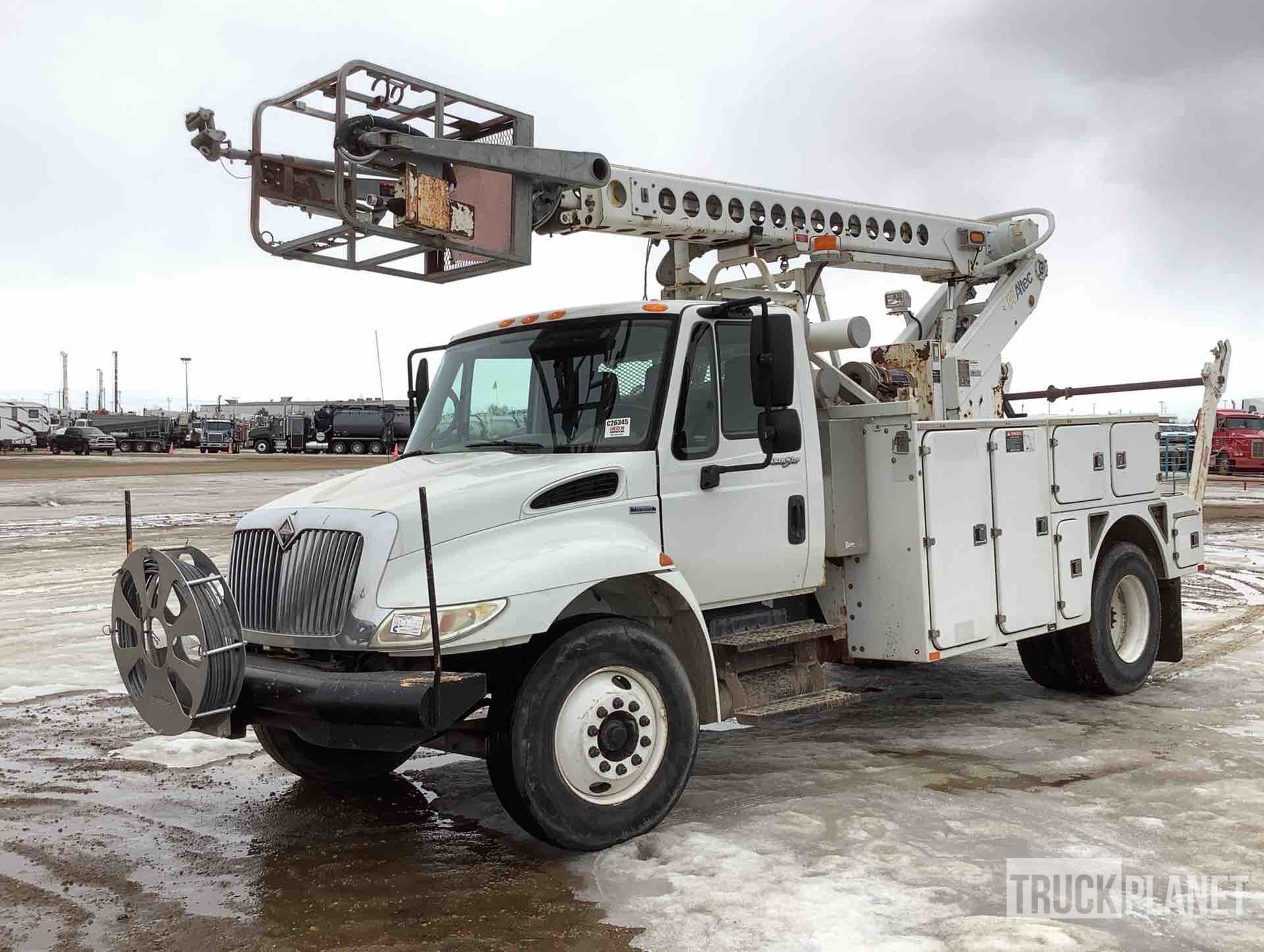 Altec AT40C Bucket on 2009 International 4300 S/A Truck in Nisku
