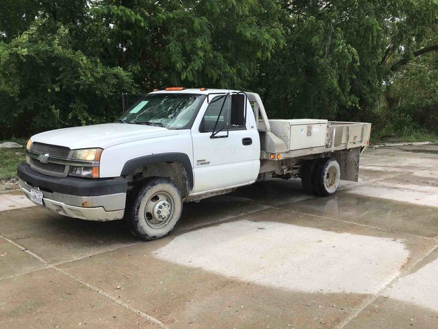 2003 Chevrolet Silverado K3500 4x4 Dually Flatbed Truck