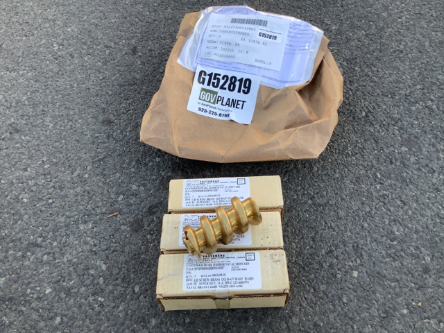 (3) QFI Fasteners Half Hard QQ-B-637 LH Brass Screws (3) QFI Fasteners Half Hard QQ-B-637 LH Brass Screws